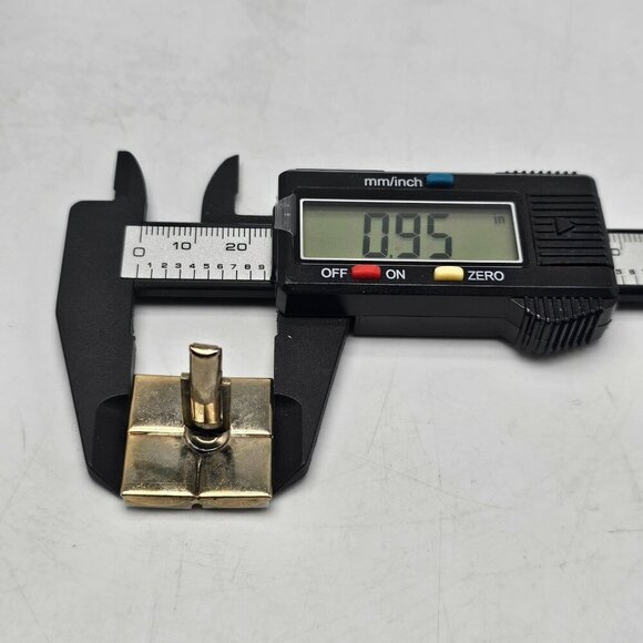 Vintage Gold Tone White Enamel Cufflinks With Square Mosaic Design - Picture 5 of 5